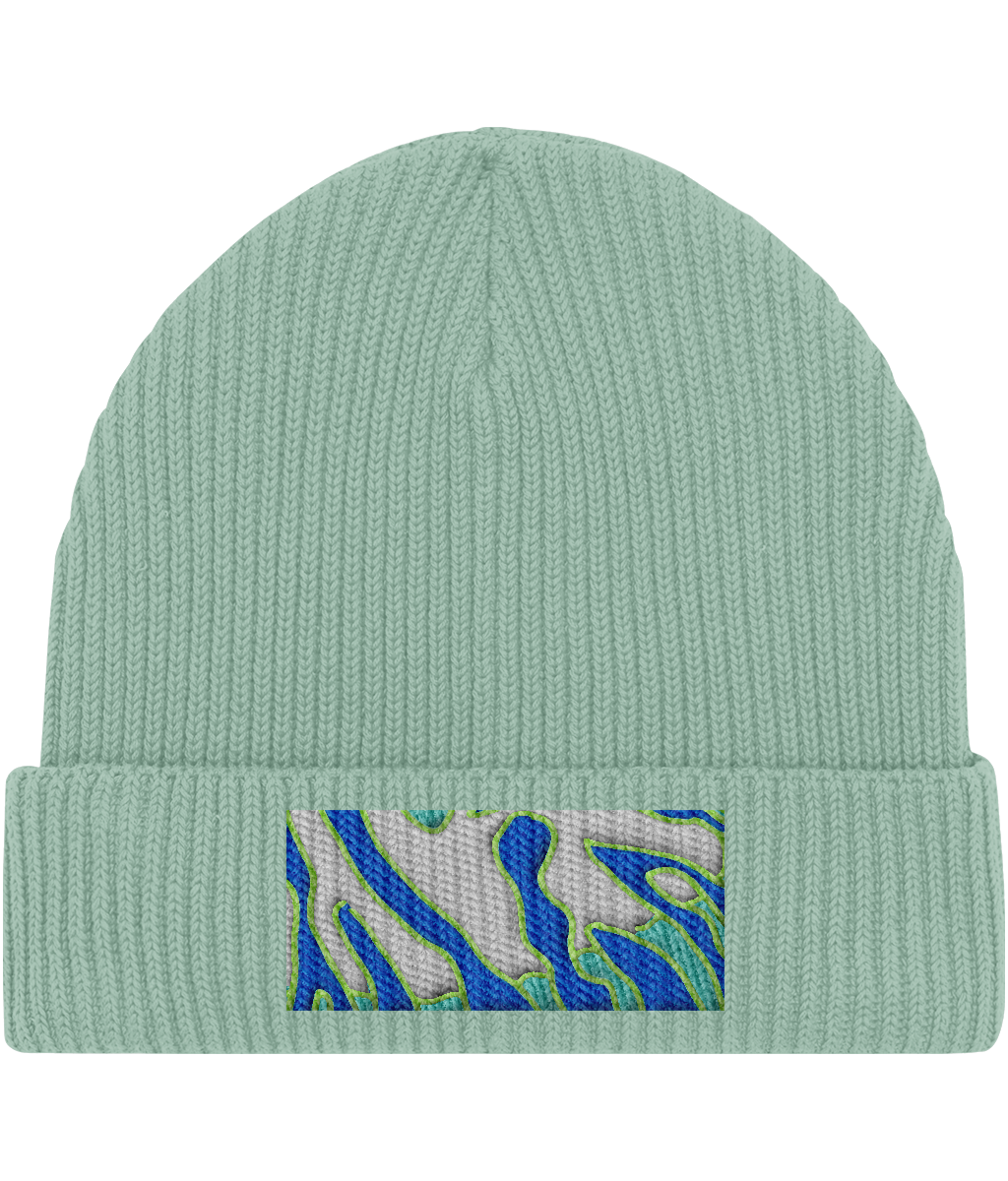 ORGANIC COTTON BEANIE - SEAGREEN