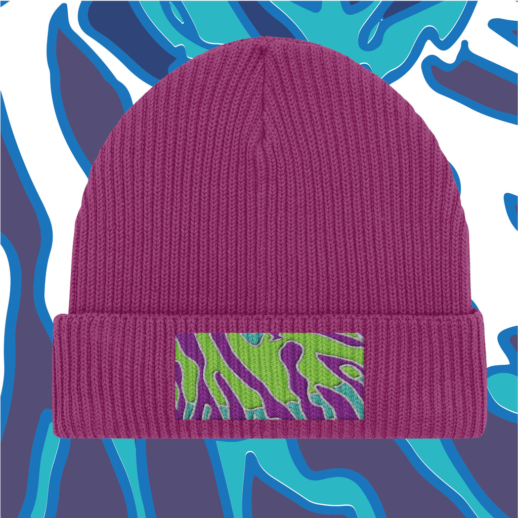 ORGANIC COTTON BEANIE - ORCHID