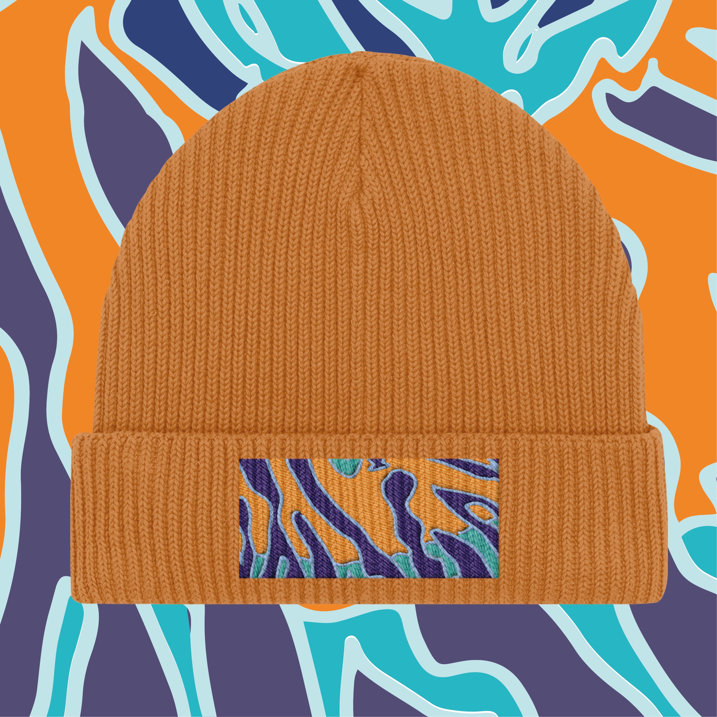 ORGANIC COTTON BEANIE - COPPER