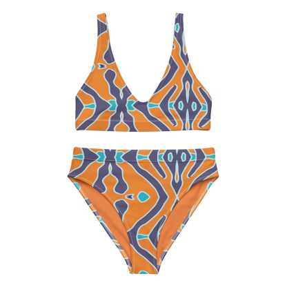 RECYCLED HIGH WAISTED BIKINI SET - FOX