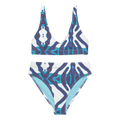 RECYCLED HIGH WAISTED BIKINI SET - CHALK