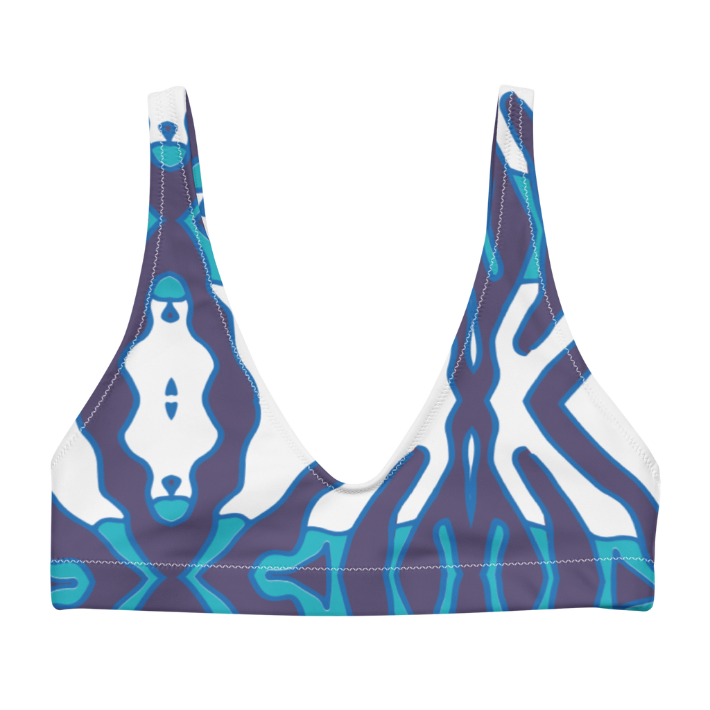 RECYCLED HIGH WAISTED BIKINI TOP - CHALK