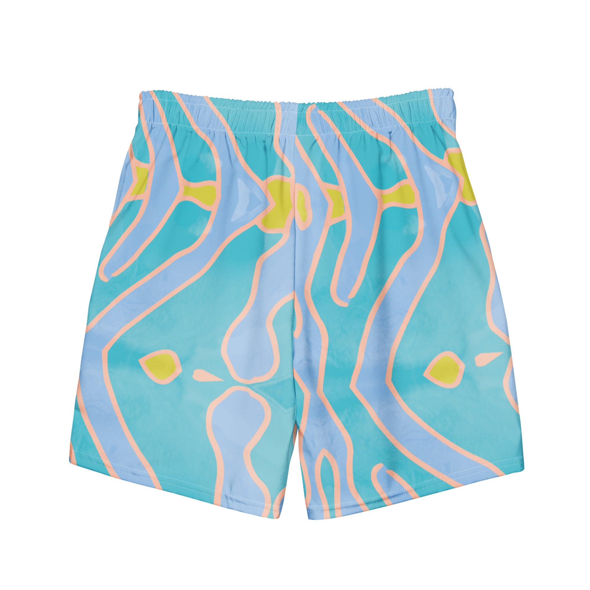 MEN'S SWIM TRUNKS - AQUA