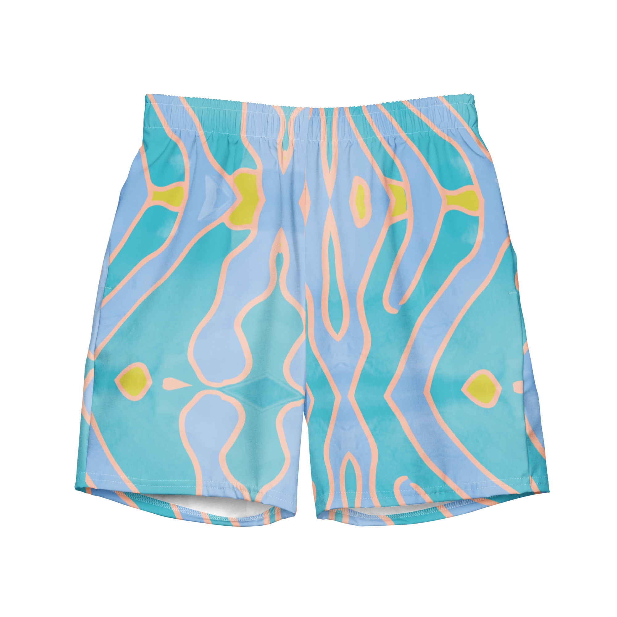 MEN'S SWIM TRUNKS - AQUA